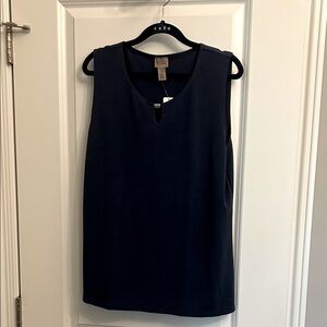Chico's Deep Blue Easywear Top